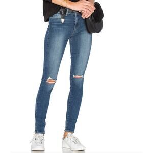 Paige Hoxton Ultra Skinny Leg Jean in Medium Wash Keiran Destructed 27 Capsule